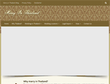 Tablet Screenshot of marrythailand.com